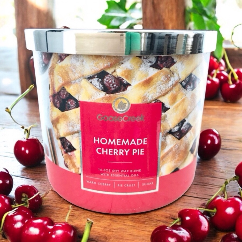 🆕40+ Hrs Homemade Cherry Pie 3 Wick Candle